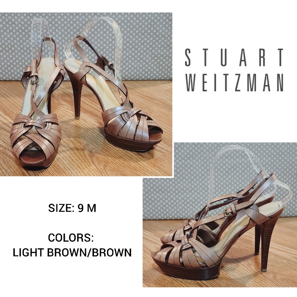 STUART WEITZMAN Platform Sandals - Size 9 M